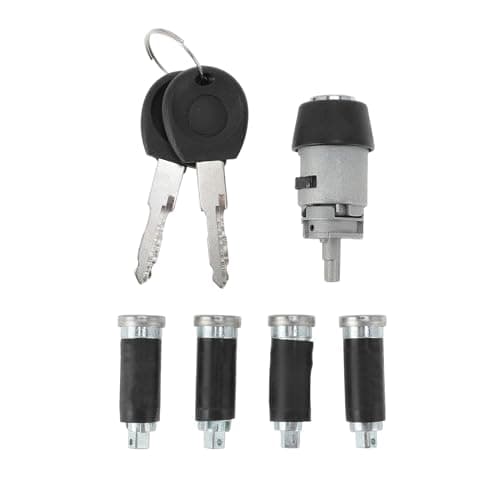 Image of Motoforti No.357905855A/357905855B Ignition Lock Cylinder and Door Lock for VW Transporter T4 1990-2003 Ignition Switch Cylinder with 2 Keys Set