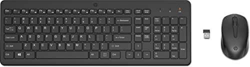 Image of HP 330 Wireless Keyboard and Mouse Combo, F12 Function Keys, 2.4 GHz Wireless Connection with USB Dongle, Ergonomically Designed, 1600 DPI, LED Indicators