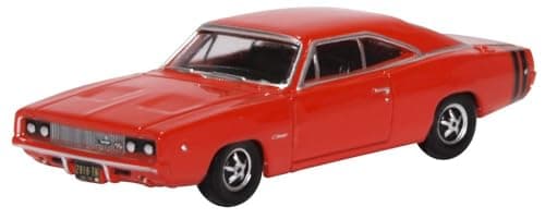 Image of Oxford Diecast 1:87 Dodge Charger R/T 1968 Bright Red Collectable model 87DC68001