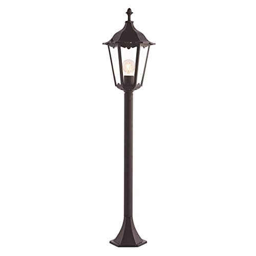 Image of Burford Bollard IP44 60W Floor Post Bollard Light Matt Black for Outdoor