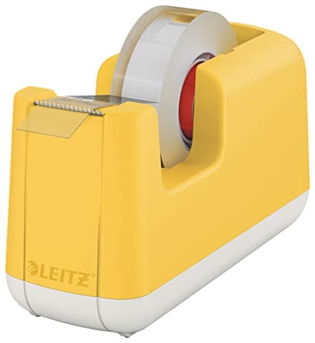 Image of Leitz Tape Dispenser, Heavy Base With Tape, Cosy Range, Warm Yellow, 53670019