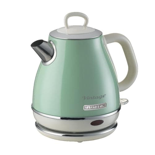 Image of Ariete Vintage 2868/G Retro Style Cordless Jug Kettle, 1 Litre Capacity, 360 ° Rotating Base, Vintage Design, Green