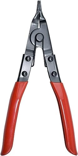 Image of Thsakzo Snap Ring Pliers, Circlip Pliers, Special Circlip Pliers, Circlip Pliers with Checked Tip for Wave Rings with Flat Ends Angle Tip Locking Ring Pliers
