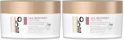 Image of Schwarzkopf Professional BLONDME All Blondes Light Mask For Colored Lighthened Bleached Hair 3D Bond Creation Technology Silk Protein Complex Mulberry Silk Extract Moisturizing Detangling 200 ml