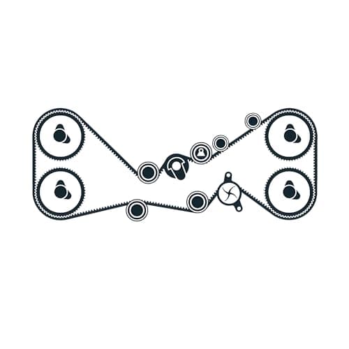 Image of SKF Water Pump And Timing Belt Kit With Gaskets VKMC 98115-4 Height 171 mm Length 271 mm Width 142 mm - OE Quality