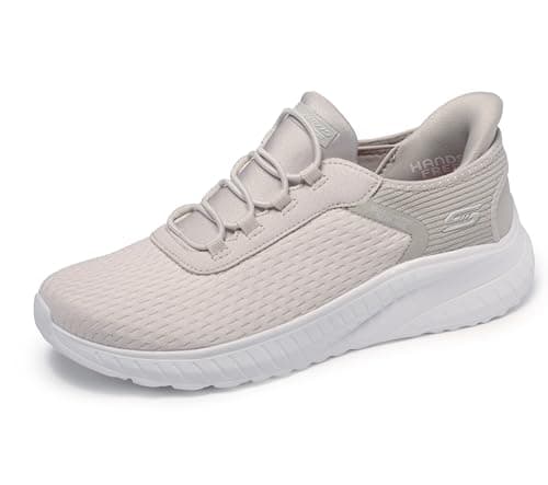 Image of Skechers Women's Bobs Squad Chaos in Color Trainers, Off White Mesh, 4 UK