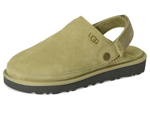 Image of UGG Men's Goldencoast Clog II Shoe, Muted Brass/Magnolia Leaf, 9 UK