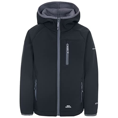 Image of Trespass Kids Softshell Jacket With Detachable Hood Boys Girls Kian