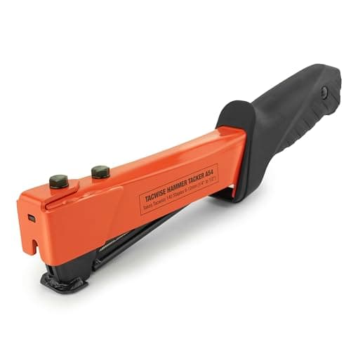 Image of Tacwise 1173 A54 Heavy Duty Hammer Tacker, Uses Type 140 / 6 - 12 mm Staples, Orange / Black