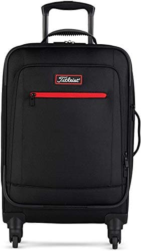 Image of Titleist Players 20" Spinner Suitcase, Black/Red
