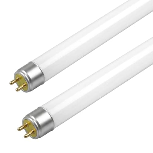 Image of 2 Pack T8 Fluorescent Tube 15W 4000K Cool White 450mm, G13 Base Emergency Energy Saving Light, No Flicker 360°, Low Energy Consumption Tube Light for Kitchen Bathroom Cabinet Garage Strip Emergency