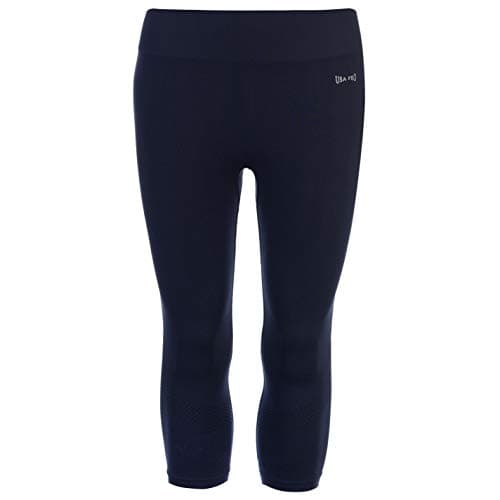 Image of USA Pro Womens Seamless Capri Leggings Training Pants Ladies Navy 8 (XS)