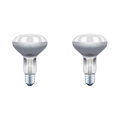 Image of Reflector Spot R80 240V 60W E27 Edison Screw Light Bulbs, Pack of 2