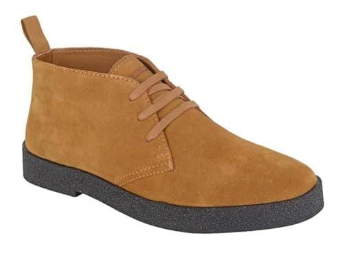 Image of Roamers M759 Mens Real Suede Leather Lined Desert Boots (Tan Suede, UK Footwear Size System, Adult, Men, Numeric, Medium, 7)
