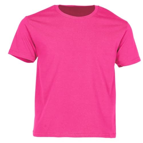 Image of Fruit of the Loom Childrens/Kids Unisex Valueweight Short Sleeve T-Shirt (12-13) (Fuchsia)