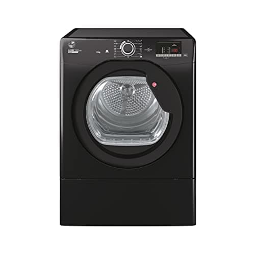 Image of Hoover H-DRY 300 LITE Freestanding Vented Tumble Dryer, 9 Kg, Class C, NFC & hOn App, Anti-Allergy & Advanced Care, Black, 59.6x60.7x85 cm - HLE V9DGB-80