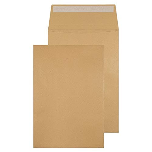 Image of Blake Purely Packaging C4 324 x 229 x 25 mm 130 gsm Gusset Pocket Peel and Seal Envelopes (1991/10 PR) Manilla - Pack of 10