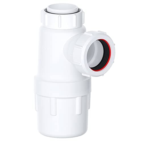 Image of SPARES2GO Waste Bottle Trap 40mm 1-1/2" Basin Bidet Urinal Bathroom Kitchen Sink 75mm Seal
