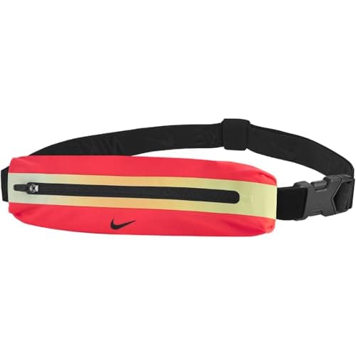 Image of Nike Slim Waistpack 3.0 Running Belt, Waist Bag, Jogging Belt for Smartphone, Keys, Training, Fitness, Running Accessories, Bright Crimson/Cave Purple, One Size