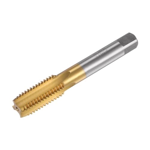 Image of sourcing map Straight Flute Taps, M18 x 2.5 Metric Left Hand Titanium Coated M35 Cobalt High Speed Steel Machine Tapping Screw Thread Milling Tap Machinist Repair Threading Tool