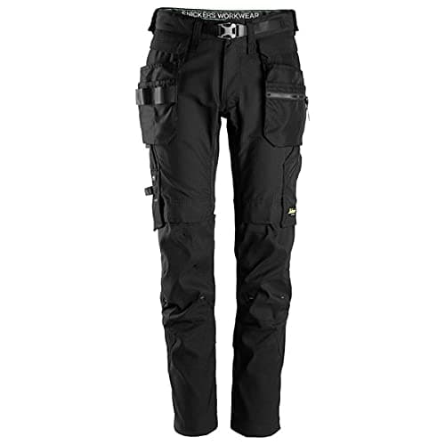 Image of Snickers Workwear FlexiWork 6972 Work Trousers with Detachable Holster Pockets Black