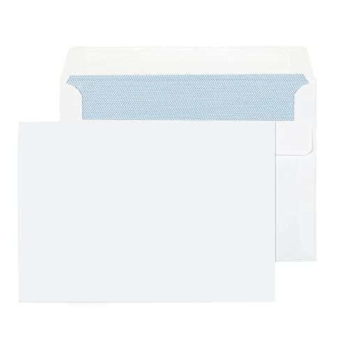 Image of adam & eesa® C6 114 mm x 162 mm Peel & Seal White Wallet Envelopes 80gsm - Perfect for Photos, Greeting Cards, Christmas Cards (Pack of 50)