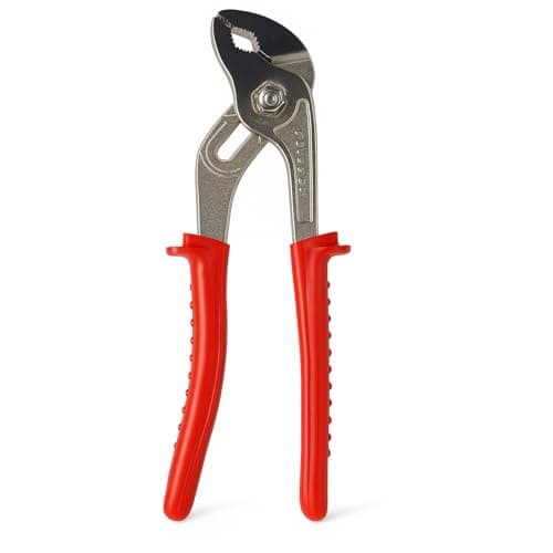 Image of 10”/250mm Water Pump Pliers – Polished Heads, Grooved Channels, Non-Slip Heavy Duty Handles, Quick Change Adjustable Plier for Plumbing, Pipes, Nuts, Bolts & DIY Maintenance Tasks