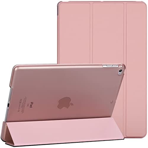 Image of Smart Case For iPad 10.2-Inch 9th/8th/7th Generation 2021/2020/2019 with Auto Wake/Sleep Magnetic Lightweight Protective tablet cover (Rose Pink)…