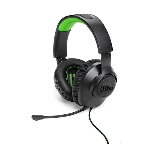 Image of JBL Quantum 100X Wired Over-Ear Gaming Headset with Detachable Boom Mic, Made for Xbox and Compatible with Other Consoles, Black and Green