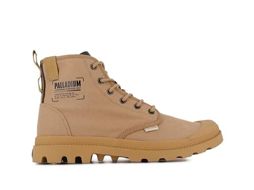 Image of Palladium Mixed Pampa Michigan Ankle Boot, Beige, 10 UK
