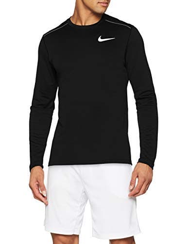 Image of Nike Men Pacer Crew Long-Sleeve Top - Black, Small