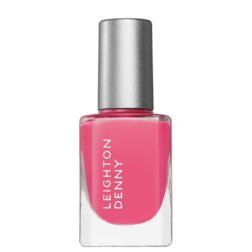 Image of LEIGHTON DENNY Just Perfect Nail Polish, High Performance Nail Colour, Peach Nail Varnish 12ml