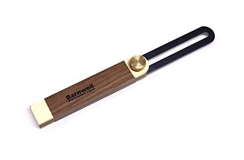 Image of Barnwell Walnut Sliding Bevel 9" (225mm) with Brass Thumbscrew Lock Made in Sheffield