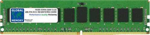 Image of 16GB DDR4 3200MHz PC4-25600 288-PIN ECC REGISTERED DIMM (RDIMM) MEMORY RAM COMPATIBLE WITH SERVERS/WORKSTATIONS/MOTHERBOARDS (*NOT FOR PCs*)