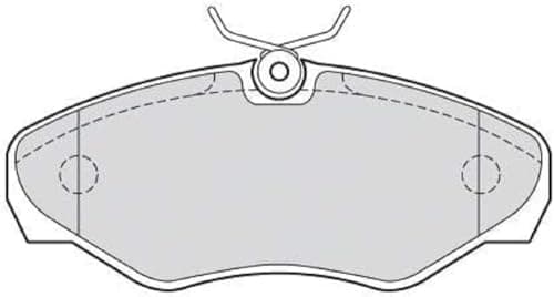 Image of VALEO - Brake pads First - 301545 - Set of 4 pads - Front axle - Fully equipped with mounted accessories