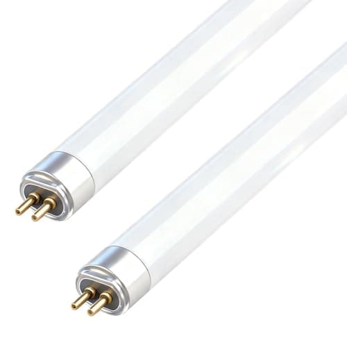 Image of Jiyeo 2 Pack T5 8W Fluorescent Tube Light,4000K Cool White (288mm Length) G5 Base Lamp High Efficiency for Under Cabinet Lighting Kitchen Bathroom Garage Emergency [Energy Class A]