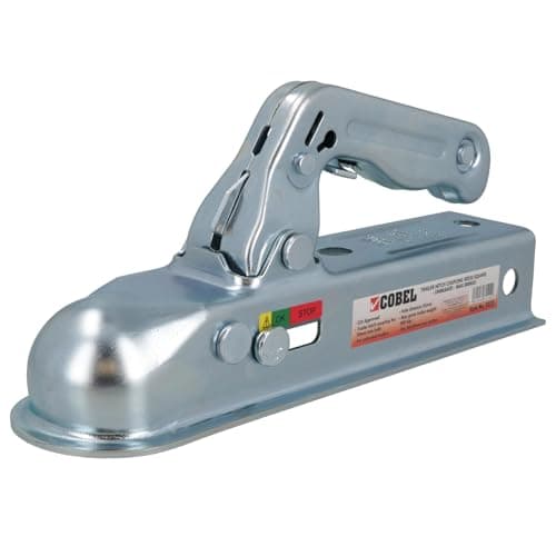 Image of AB Tools Trailer Unbraked Hitch Coupling For 50mm Square Box Pressed Steel Max 800kgs