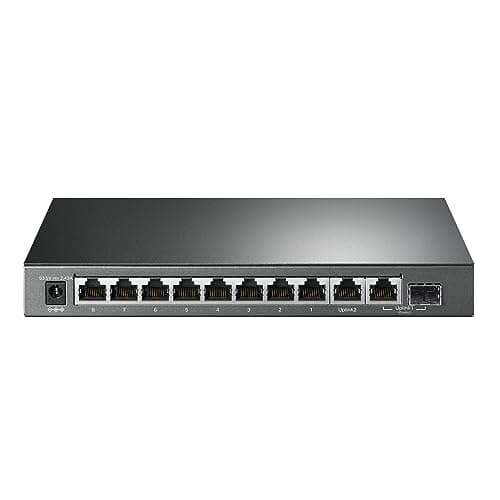 Image of TP-Link TL-SG1210MP, 8 Port Gigabit PoE Switch, 8 PoE+ Ports @123W, w/ 2 Uplink Gigabit Ports + 1 Combo SFP Slot, Plug & Play, Extend, Priority & Isolation Mode, Limited Lifetime Protection