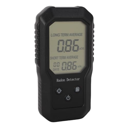 Image of Ausla Digital Radon Detector, Portable Radon Gas Tester with Wall Mounted Installation for Home Mine Tunnel Long Short Term Results Display