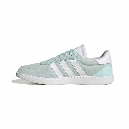 Image of adidas Women's BREAKNET Sleek Shoes, Halo Mint/FTWR White/FTWR White, 6 UK