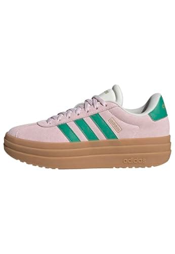 Image of adidas Women's VL Court Bold Shoes, Clear Pink/Court Green/core White, 6 UK
