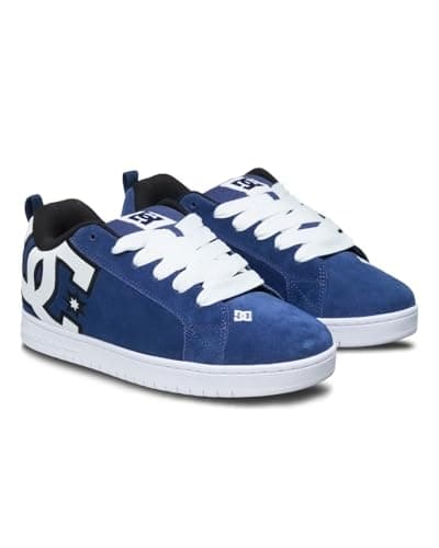Image of DC Shoes Men's Court Graffik Trainers, Navy/White, 40.5 EU