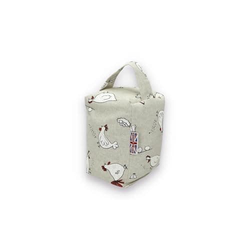 Image of The Wheat Bag Door Stop Handmade Home Decoration - Chicken