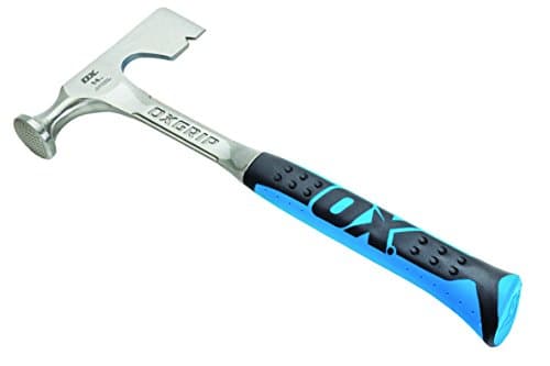 Image of OX OX-P082614 Hammer - Pro Heavy Duty Drywall Hammer - Wall Board Tool with Shock Reduction Grip - Multicolour - 14 oz