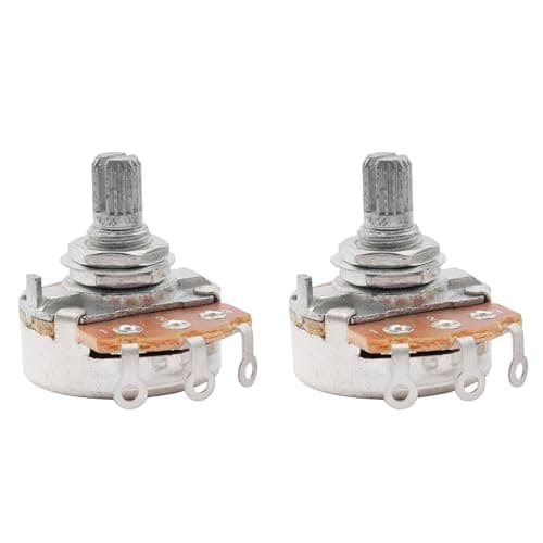 Image of Musiclily Metric Full Size 15mm Split Shaft Pots B500K Guitar Potentiometers (2 Pieces)
