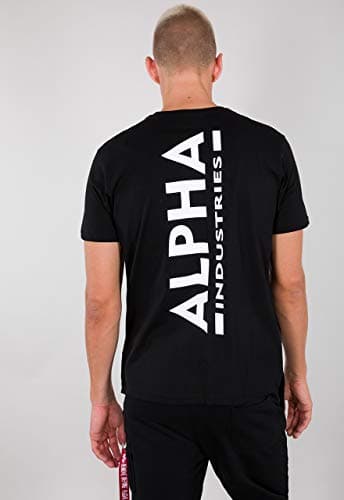 Image of Alpha Industries Backprint T T-Shirt for Men Black