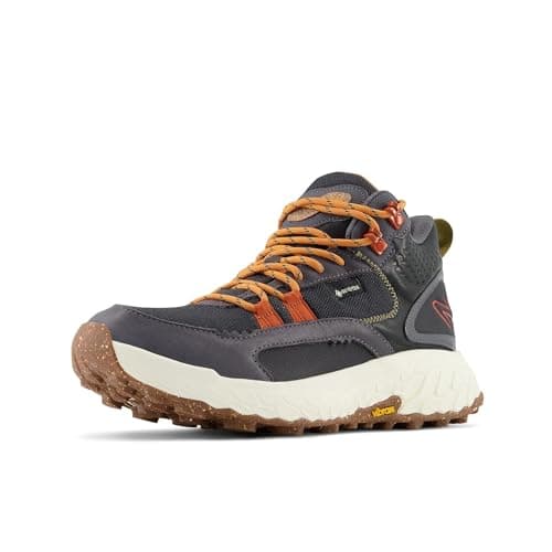 Image of New Balance Women's Fresh Foam X Hierro V1 Mid-Cut Trail Running Shoe, Black/Magnet/Cayenne, 6.5 UK