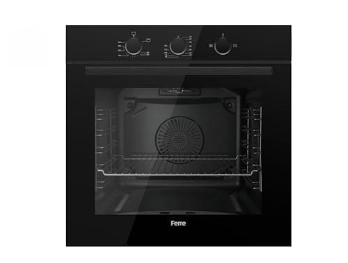 Image of Ferre QGDMD 77DT1 CS - 60cm Built-in Gas Single Oven - 69L - Fan & Grill Function - Black