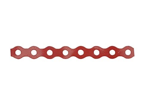 Image of Forgefix Contractor Fixing Banding | 12mm x 0.8 x 10M | Galvanised, Red Plastic Coated | Bag 1