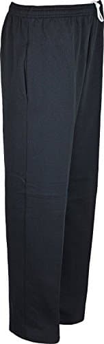 Image of Kentex Online Mens Fleece Bottoms Open Hem Jogging Gym Casual Trouser Pants Small to Big Sizes 3XL 4XL 5XL 6XL 7XL 8XL (6XL, Navy)